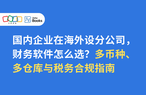 国内企业在海外设分公司,财务软件怎么选?多币种、多仓库与税务合规指南