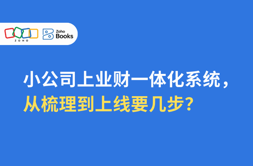 小公司上业财一体化系统,从梳理到上线要几步?