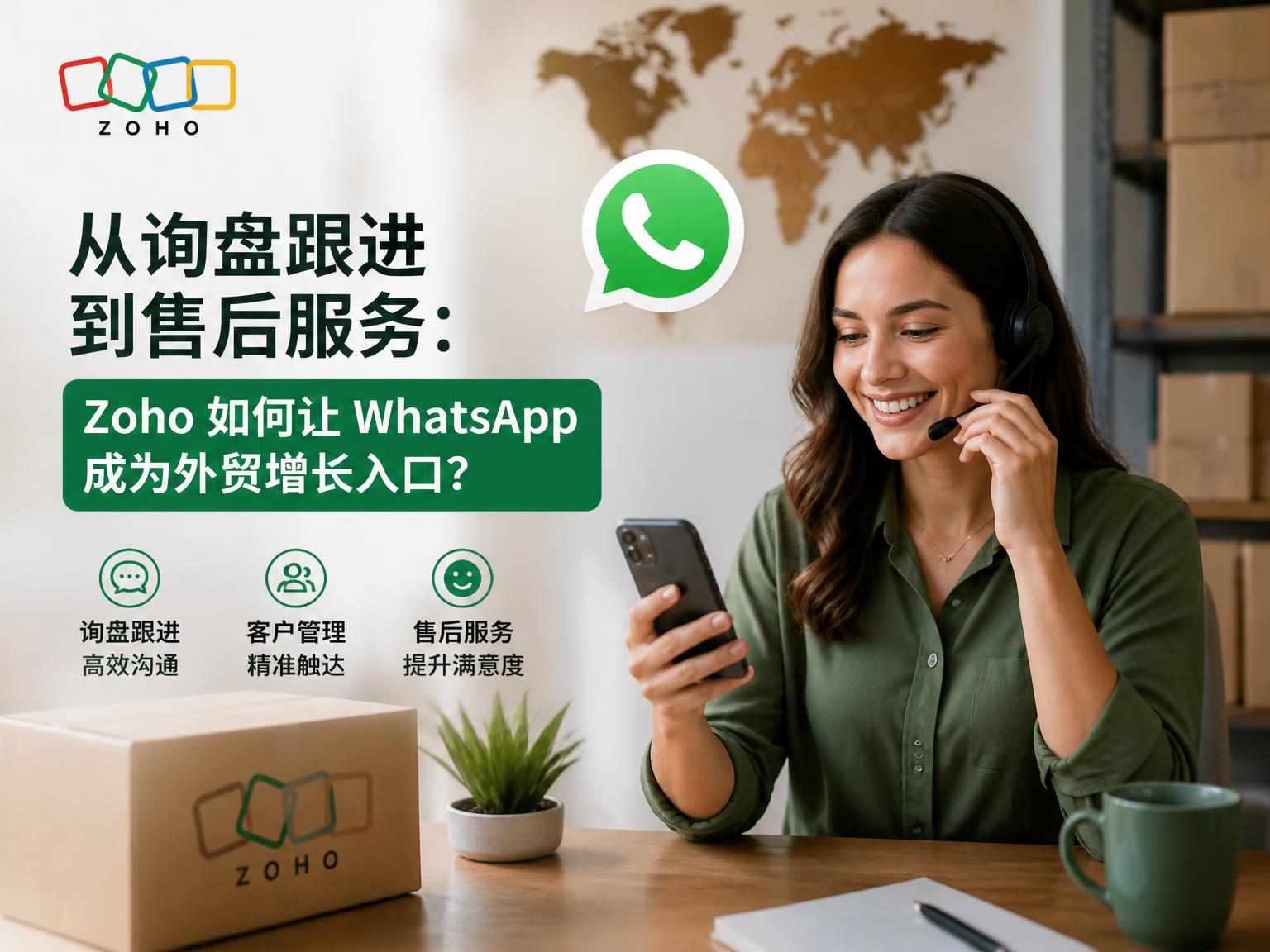 从询盘跟进到售后服务:Zoho 如何让 WhatsApp 成为外贸增长入口?