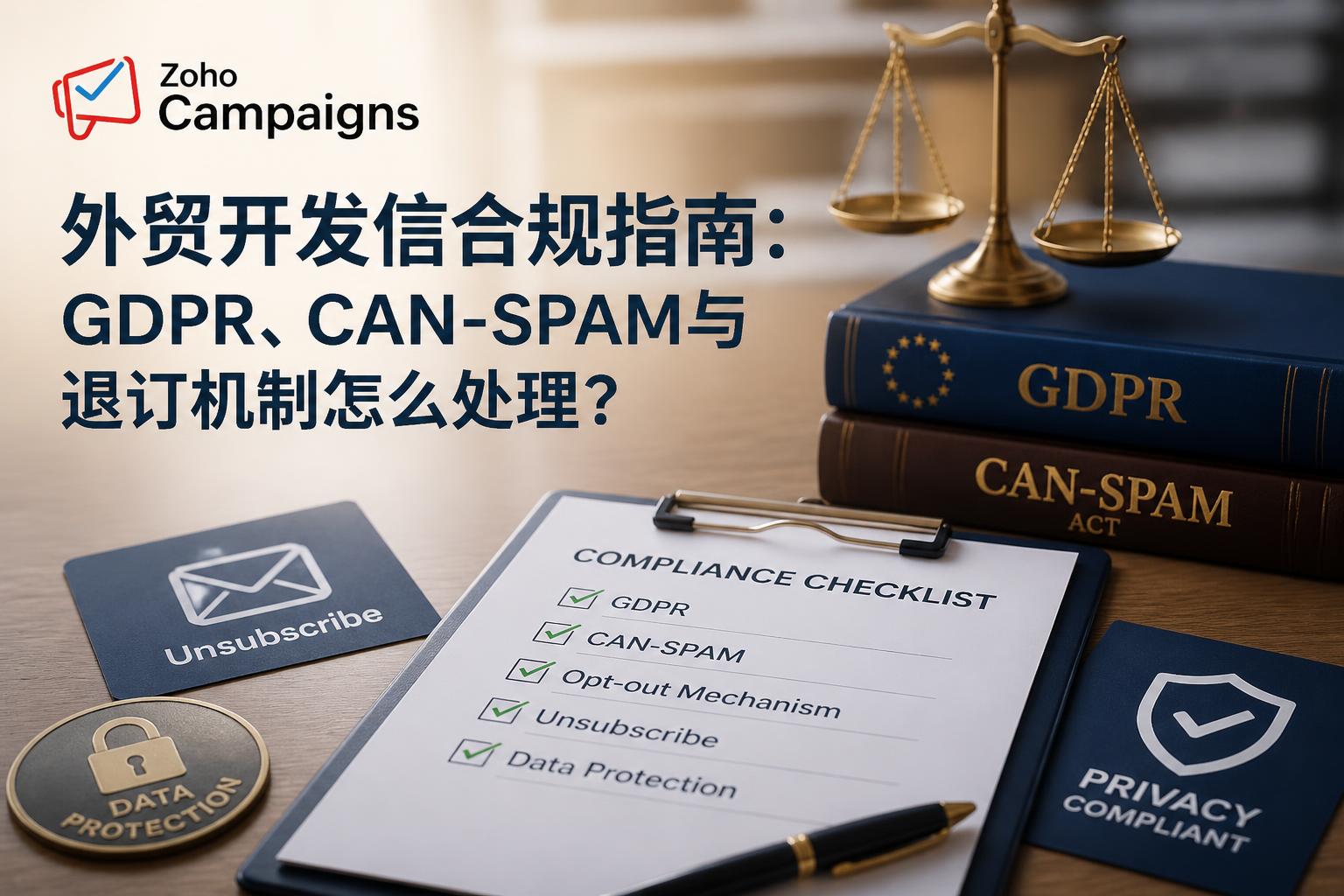 外贸开发信合规指南:GDPR、CAN-SPAM与退订机制怎么处理?
