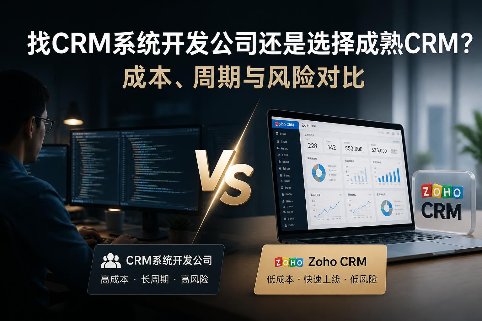 找CRM系统开发公司还是选择成熟CRM?成本、周期与风险对比