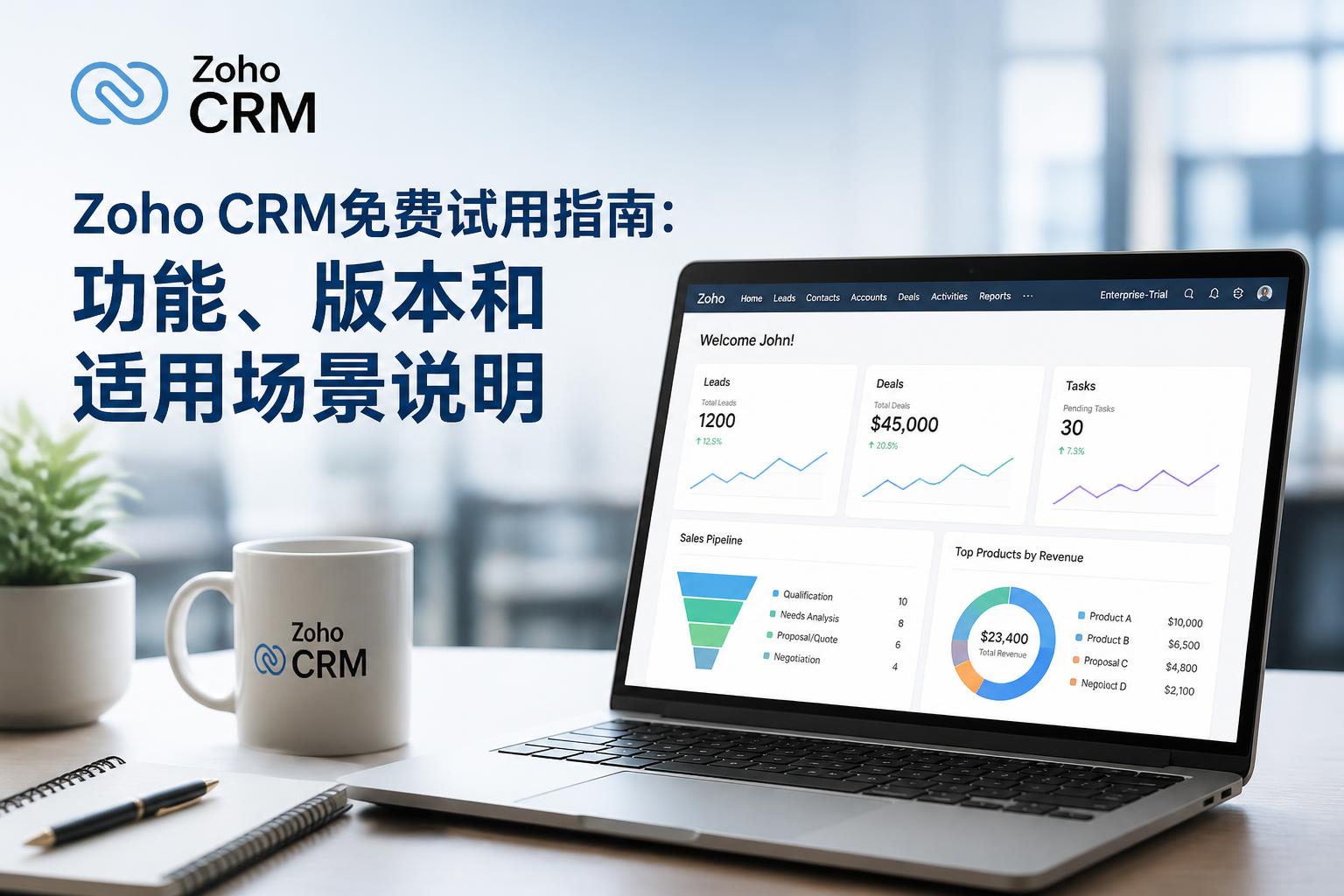 Zoho CRM免费试用指南：功能、版本和适用场景说明