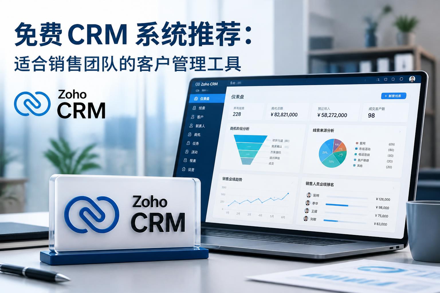免费 CRM 系统推荐:适合销售团队的客户管理工具
