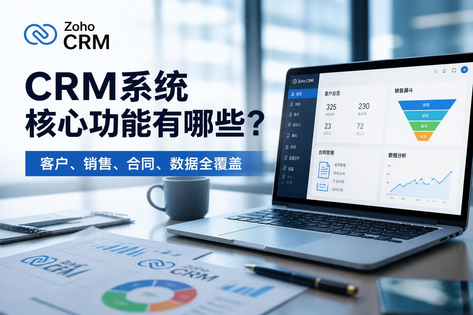CRM系统核心功能有哪些?客户、销售、合同、数据全覆盖
