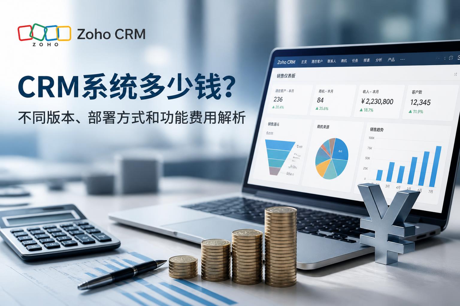 CRM系统多少钱?不同版本、部署方式和功能费用解析