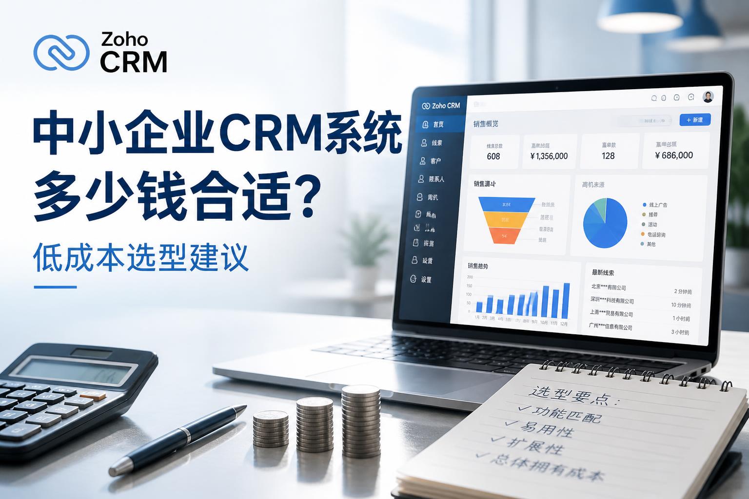 中小企业CRM系统多少钱合适?低成本选型建议