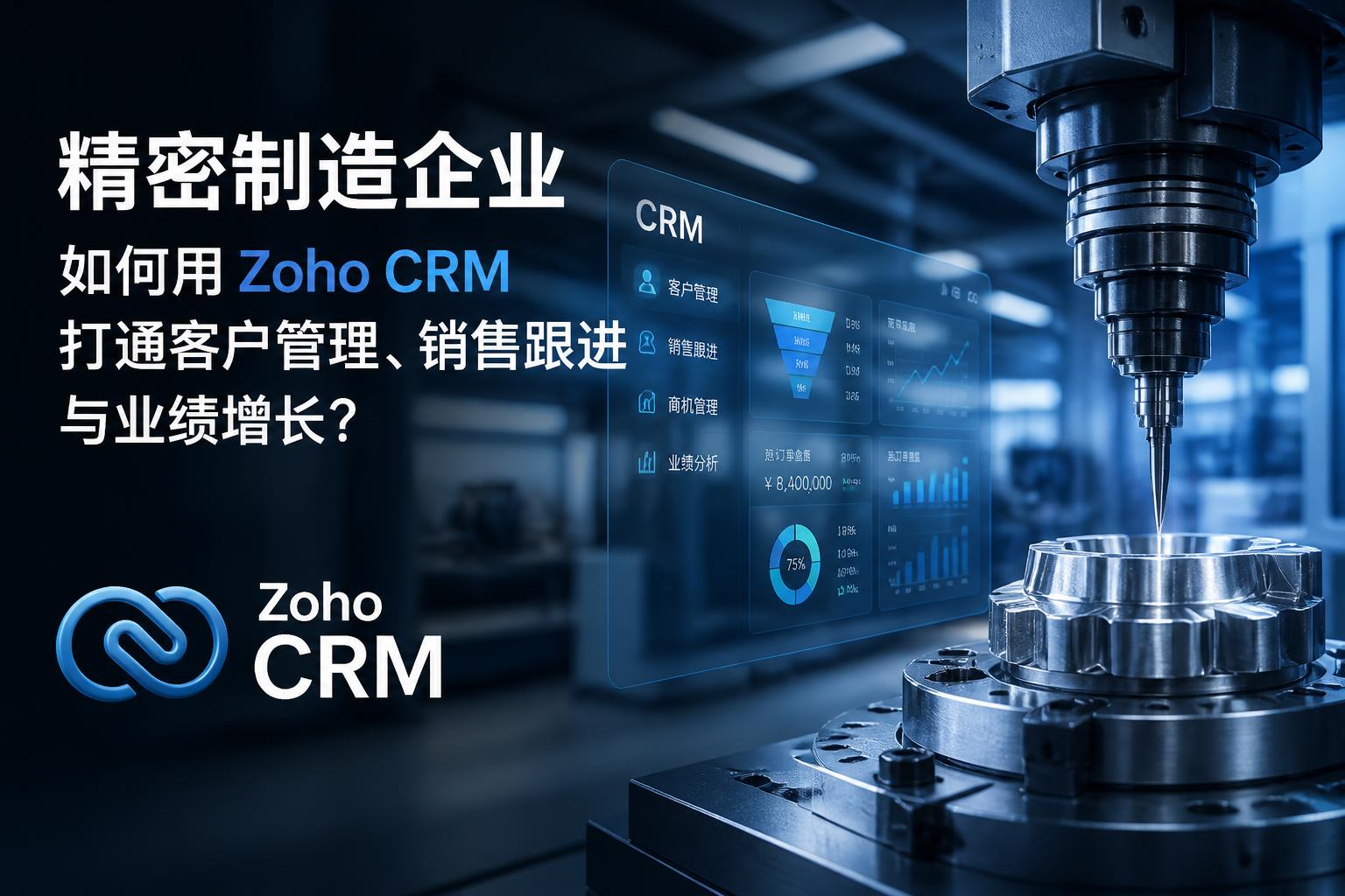 精密制造企业如何用 Zoho CRM 打通客户管理、销售跟进与业绩增长?