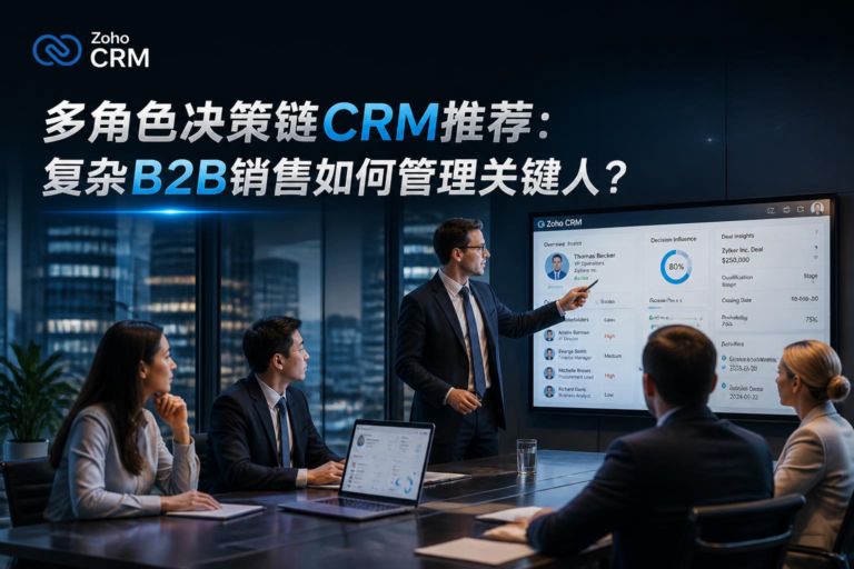 多角色决策链CRM推荐:复杂B2B销售如何管理关键人?