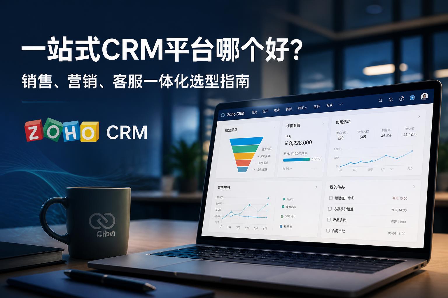 一站式CRM平台哪个好？销售、营销、客服一体化选型指南