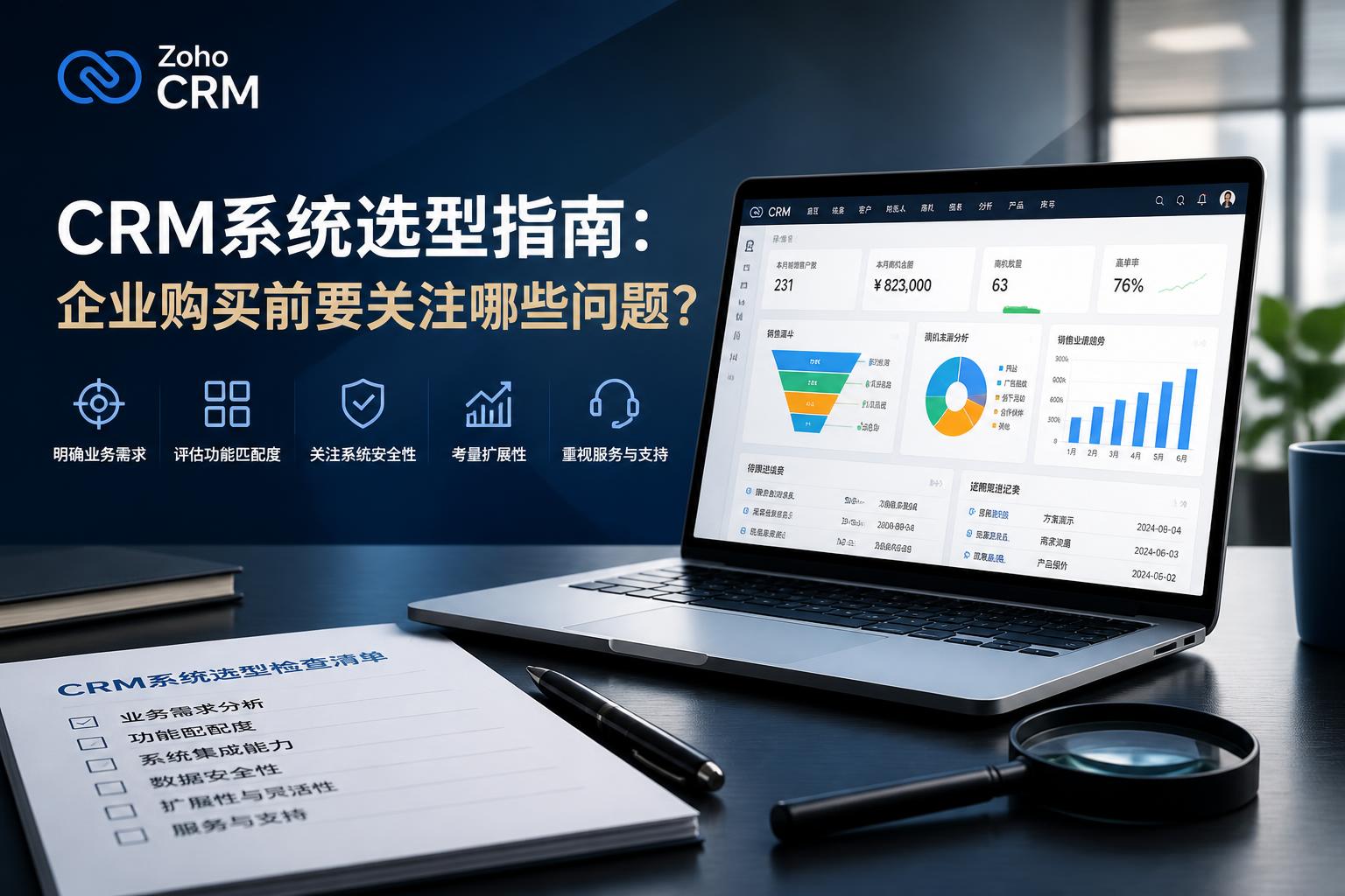 CRM系统选型指南:企业购买前要关注哪些问题?