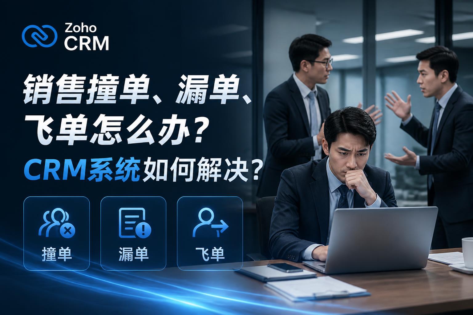 销售撞单、漏单、飞单怎么办?CRM系统如何解决?