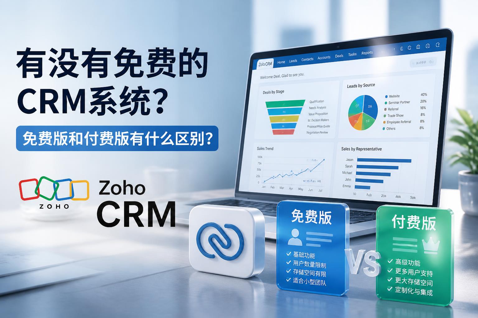 有没有免费的CRM系统?免费版和付费版有什么区别?