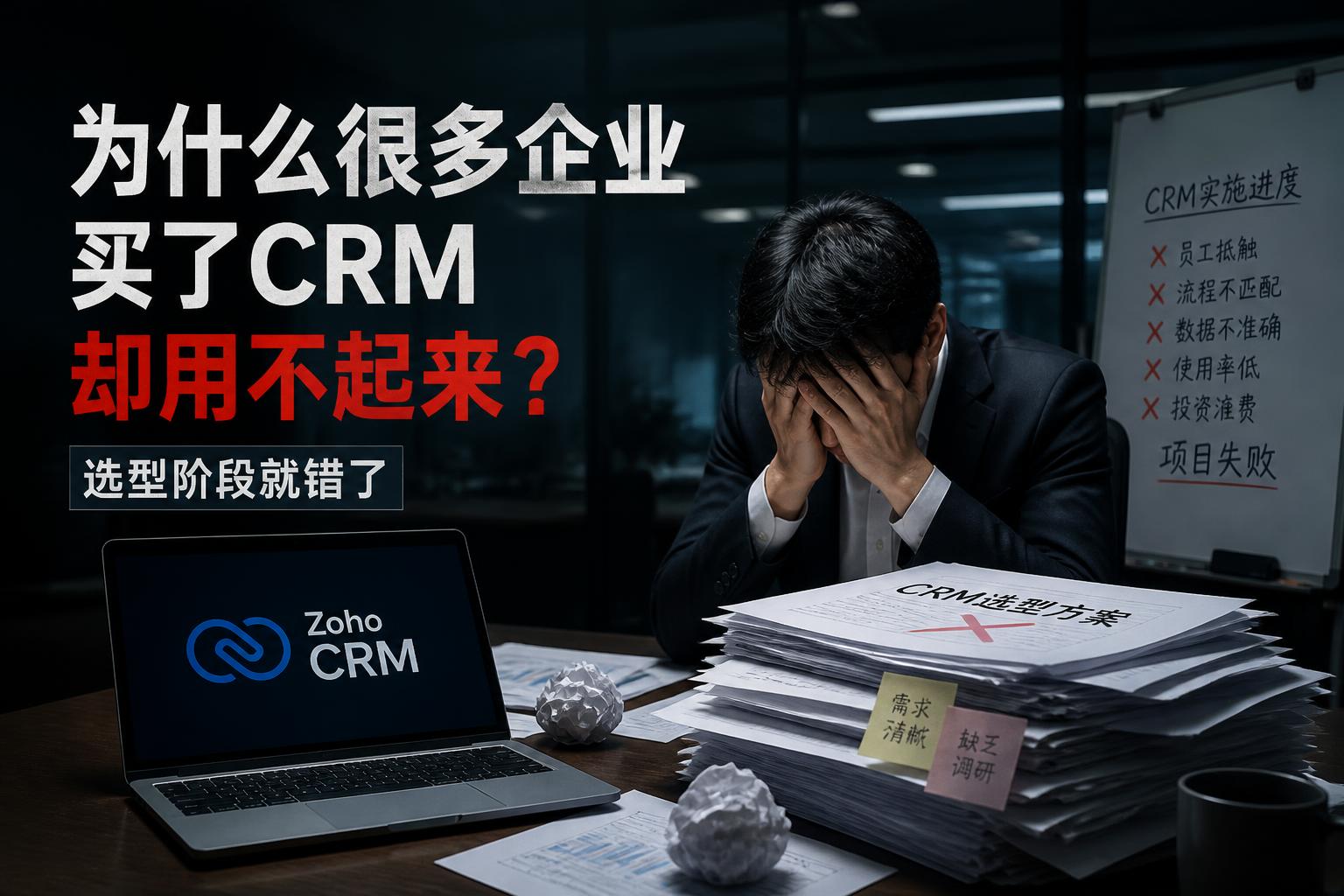 为什么很多企业买了CRM却用不起来?选型阶段就错了