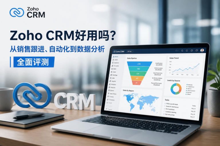 Zoho CRM好用吗？从销售跟进、自动化到数据分析全面评测