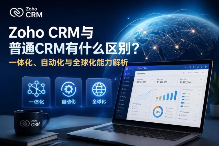 Zoho CRM与普通CRM有什么区别?一体化、自动化与全球化能力解析