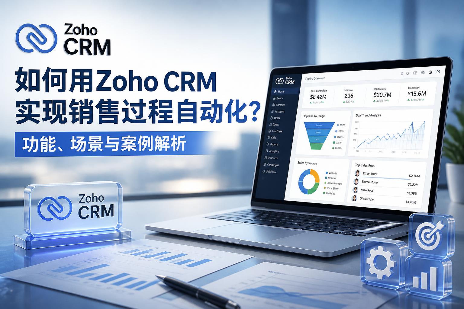 如何用Zoho CRM实现销售过程自动化？功能、场景与案例解析