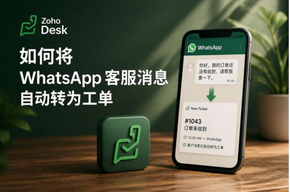 如何将 WhatsApp 客服消息自动转为工单