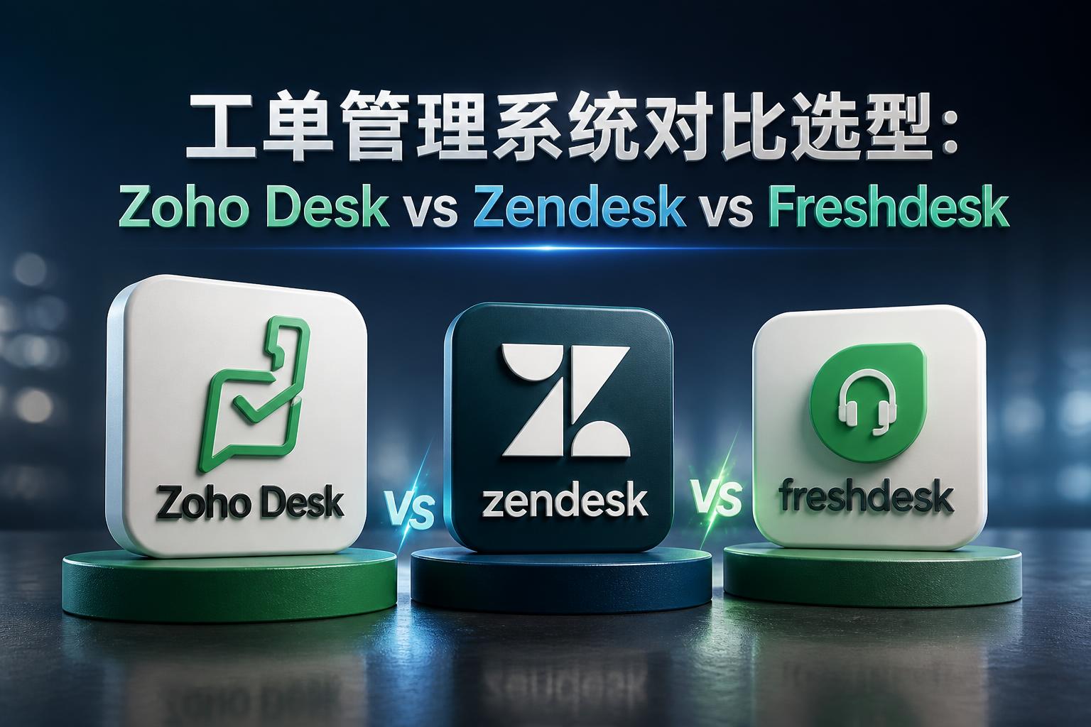 工单管理系统对比选型:Zoho Desk vs Zendesk vs Freshdesk