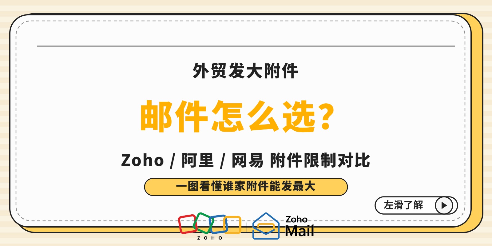 外贸发大附件邮件用哪个邮箱?Zoho阿里网易附件大小限制对比