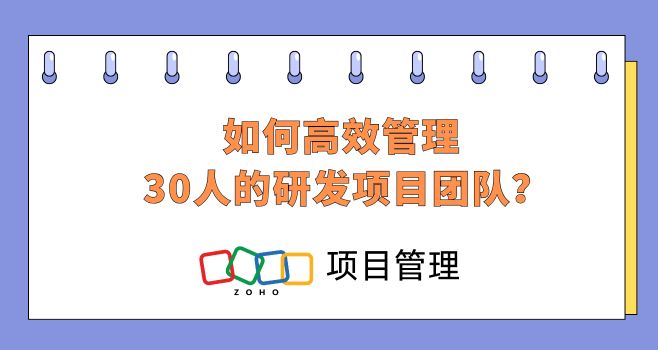 如何高效管理30人的研发项目团队?